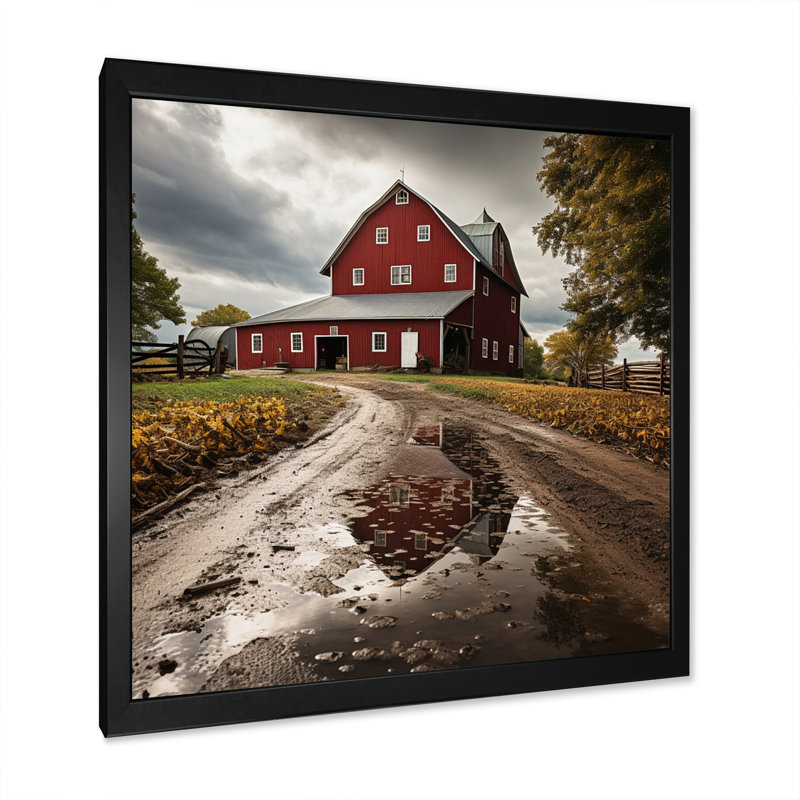 Farm Farmstead Delight Muted II - Countryside Canvas Print, H 36 po x l 36 po x P 1,5 po, Cadre simple noir