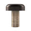 Lampe de table à DEL sans fil rechargeable FLUTÉ COLUMN, capteur de luminosité tactile à 3 niveaux, travertin / bronze chocolat-711854261-711854266-711854260