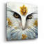«Snowy White Owl» par Tanya Mavric, art mural en verre acrylique-902140066