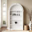 Vitrine arquée française de style crème-113398433