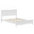 Modern White Solid Wood Platform Bed