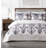  Ivory Microfiber 3 Piece Floral Medallion Quilt Set-1136553599