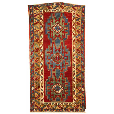 One-of-a-Kind 4'2" X 8'7" Runner Wool Area Rug in