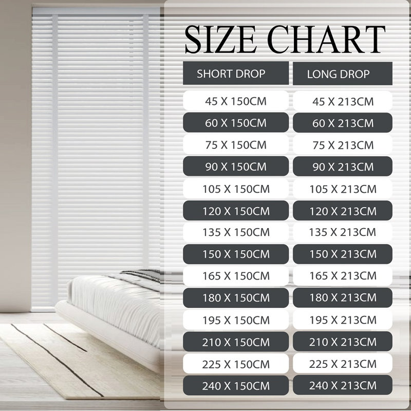 Luxury Faux Wood Venetian Window Blinds – 50mm Slats with Decorative Tapes, Waterproof & Easy Fit, White, 150 cm L x 90 cm W