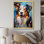 «Playful Collie Portrait I», reproduction sur toile