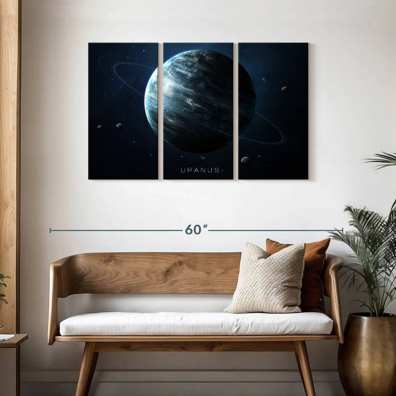 Oberle Planet Uranus, 28" H x 45" W