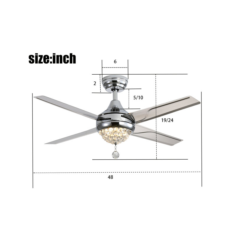 Ventilateur de plafond 48 po avec ensemble d'éclairage Kasaan