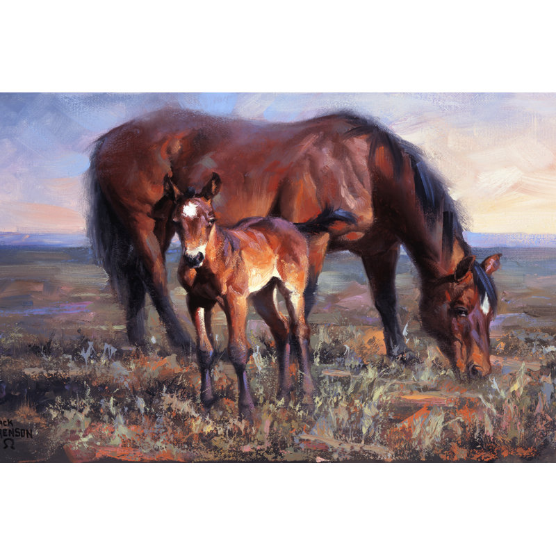 The Bay Filly, H 20 po x l 30 po x P 1,25 po