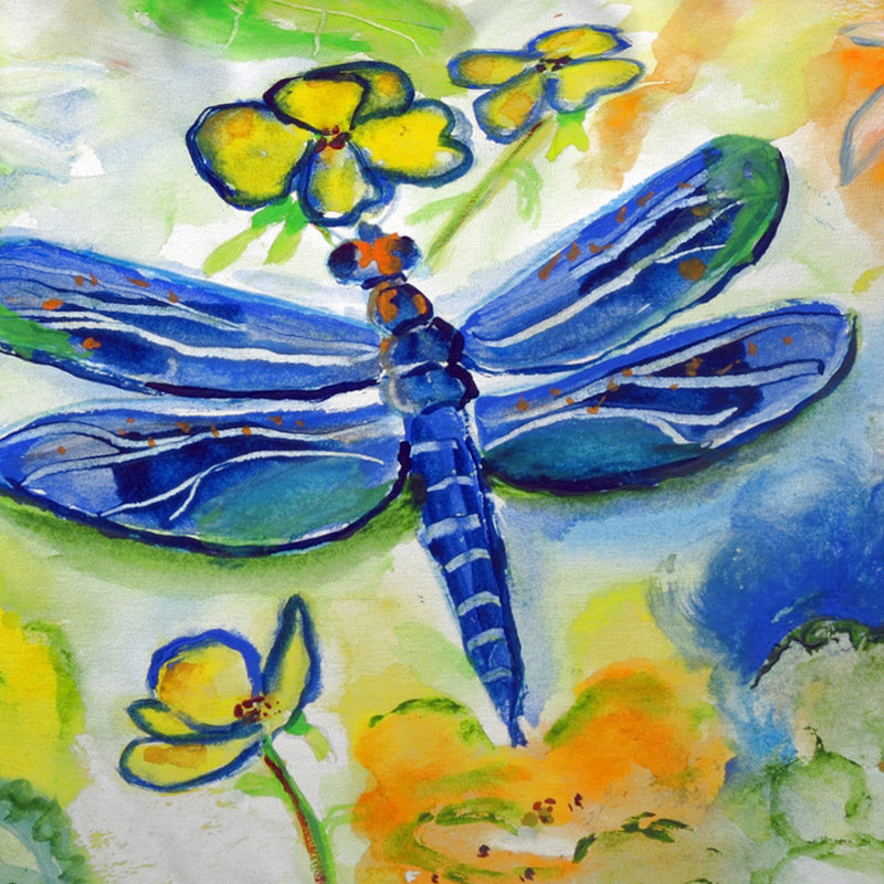  Housse de coussin rectangulaire pour l'extérieur Dragonfly's Garden, Grand