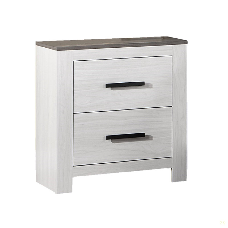 Table de chevet 1Pc Table de chevet 2 tiroirs