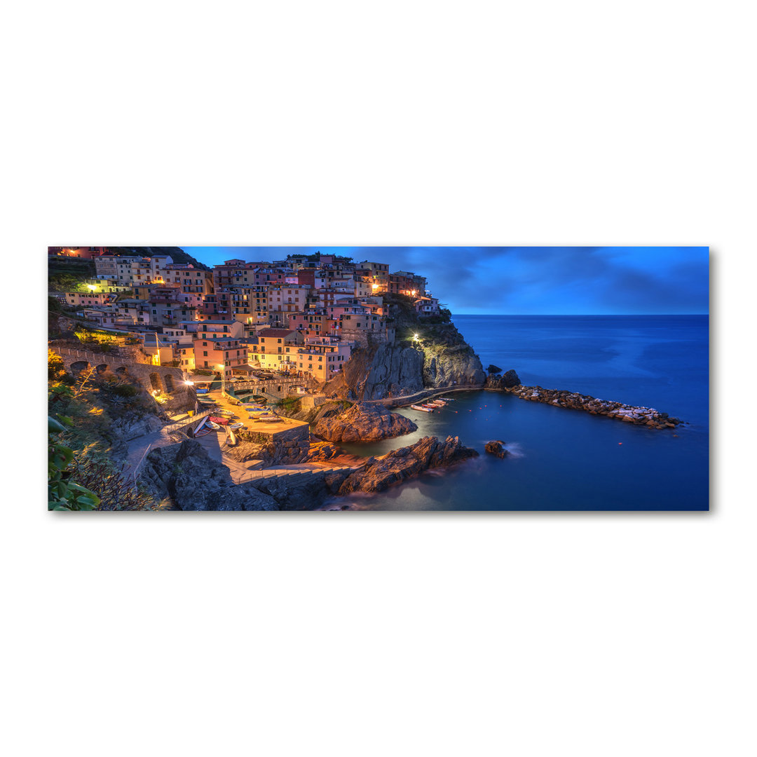 Leinwanddruck - Wandkunst - Drucke auf Leinwand - 125X50 Bildmotiv: Manarola Italien