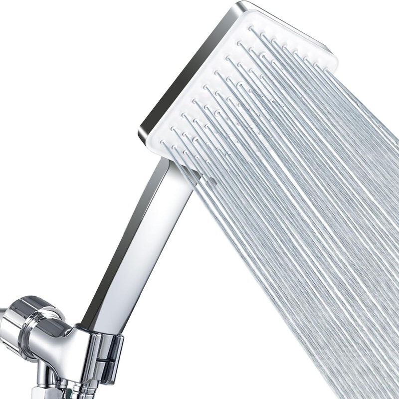 High-pressure Shower Head With Detachable Square Handheld Shower Head