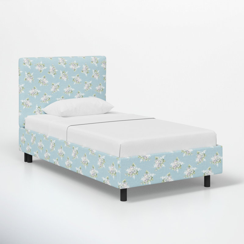 Lit plateforme Sawyer, Double, Petit bouquet bleu