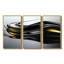 «Black Flow Gold Glow», ensemble d'art mural abstrait à encre liquide-1741548389-1741548387