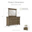 Ensemble commode et miroir 2 pièces Castilloux