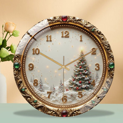 Horloge murale de Noël 12 po