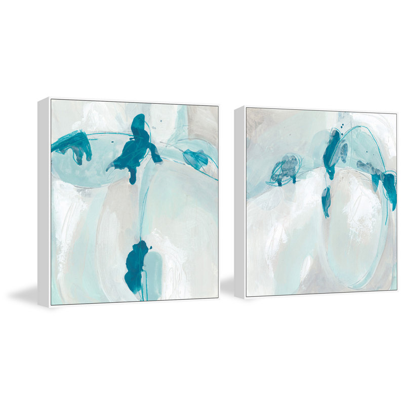 «Trace Echo» par Marmont Hill, impression sur toile flottante 2 pièces, H 12 po x l 12 po x P 1,5 po