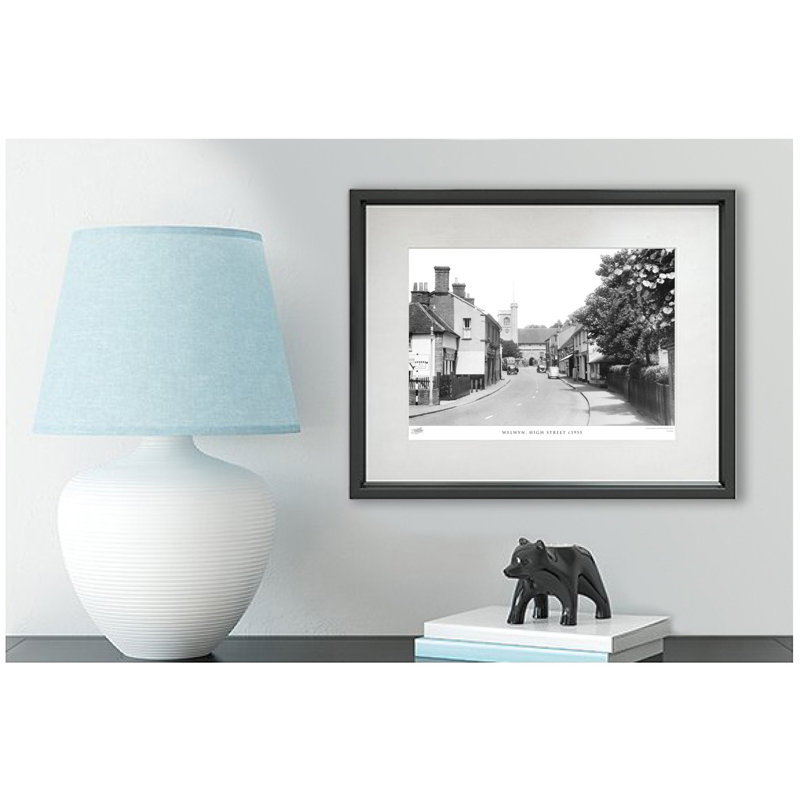 Welwyn, High Street C1955 by Francis Frith - Single Picture Frame Print, 28cm H x 36cm W x 2.3cm D