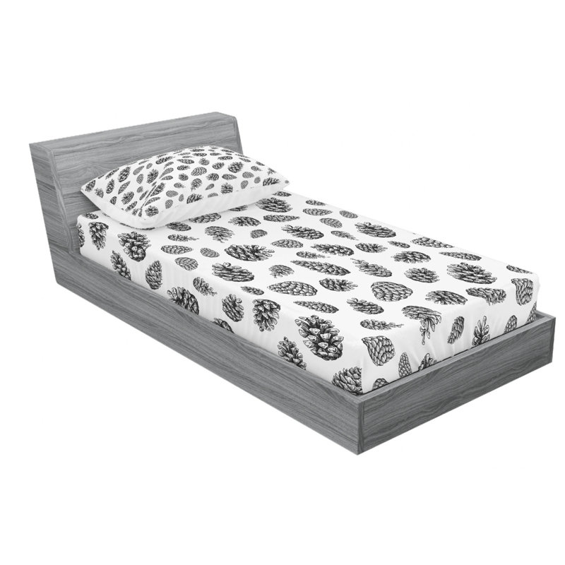 Microfiber Sheet Set, Twin Sheet Set with Fitted Sheet