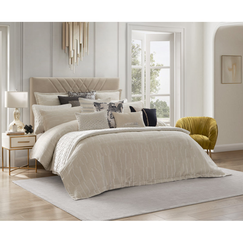 Ensemble de couette blanche Alina, Grand lit