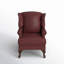 Fauteuil à oreilles Anapatria en cuir véritable-75953763