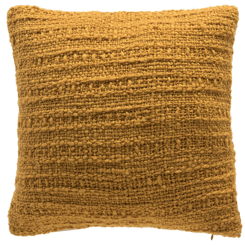 Housse de coussin carrée, Moutarde