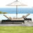 Outdoor Adjustable Sun Loungers Set Of Two