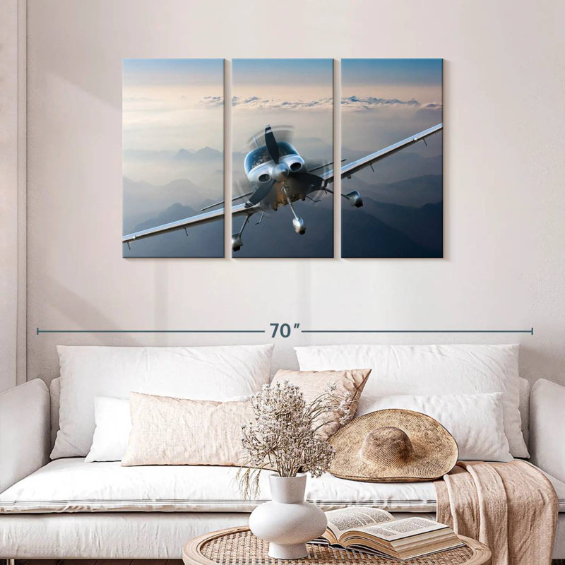 Mehar Private Propeller Plane, 28" H x 45" W