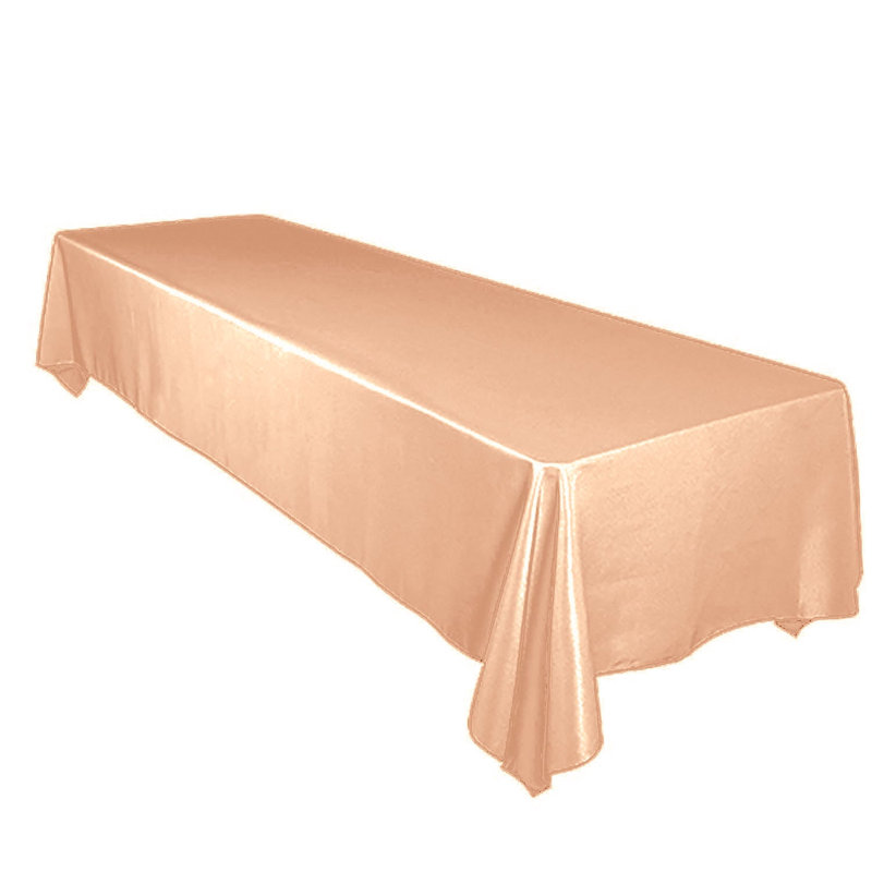 Tiano Solid Polyester Tablecloth, 48" Square, White