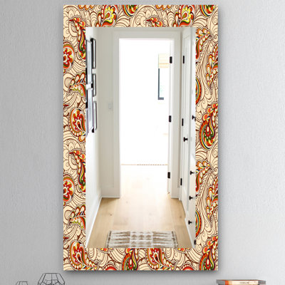 Miroir mural bohémien et éclectique d’automne