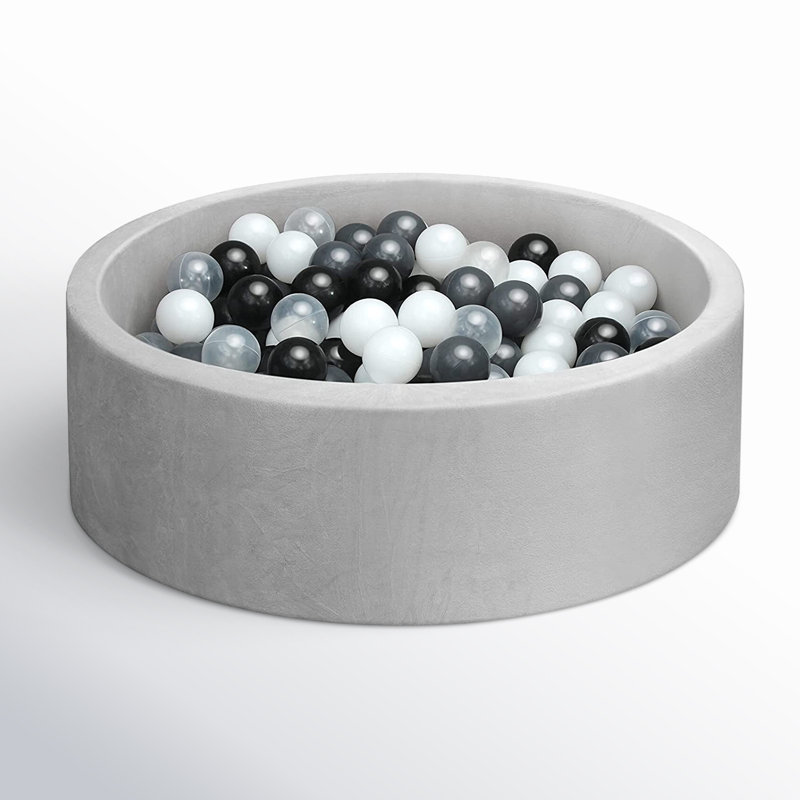 3' x 3' Ball Pit with 200 Play Balls, Gray