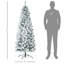 6ft Pre-Lit Snow-Flocked Slim Douglas Fir Artificial Christmas