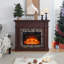 Fireplace Mantel (23" Fireplace Not Included)--Cherry, 45.6"W*11.8"D*40"H-1884089685