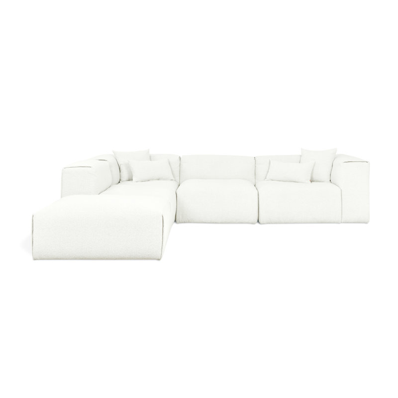 Canapé modulaire 5 pièces Nest, Boucle d'os, Orienté à gauche (vu de face)