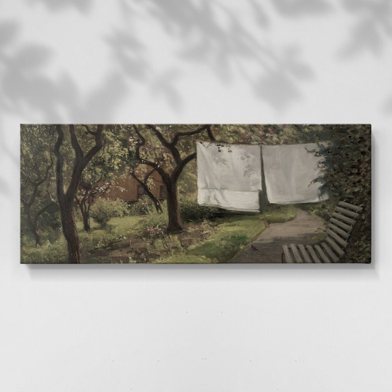 Série paysage - CDXCIV - Toile tendue avec châssis - Prêt à accrocher, H 20 po x l 50 po