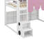 Lit mezzanine double avec tente