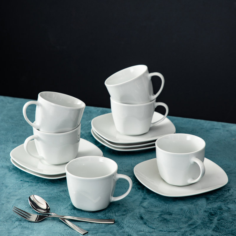 Porcelain Teacup and Saucer