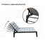 Chaise longue sans accoudoirs en métal Trygve-88400232