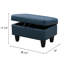 Repose-pieds avec rangement 28,5 po Julies