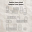 Ensemble de buffet modulaire 63,4 "avec tiroirs de rangement (ensemble de 2)-1408947781