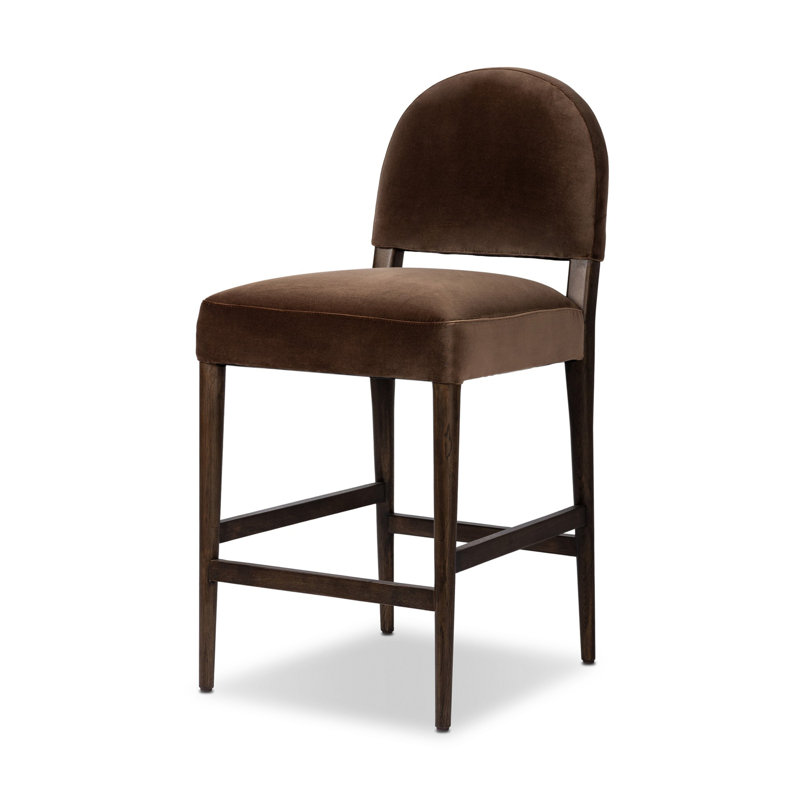 Abilene Stool-Somerton Ash, Counter Stool (27.13" Seat Height), Sapphire Coco, Burnt Oak