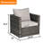 Outdoor Patio Furniture Sets Garden Rattan Chair Wicker Sofa Load 360 LBS 2 Person Seating Group-1160630559