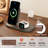 19.7" Nightstand With 2 Drawers & Open Shelf, Bedside Table With LED Lights & Outlets, End Table For Bedroom Or Living Room-136691655-140160562