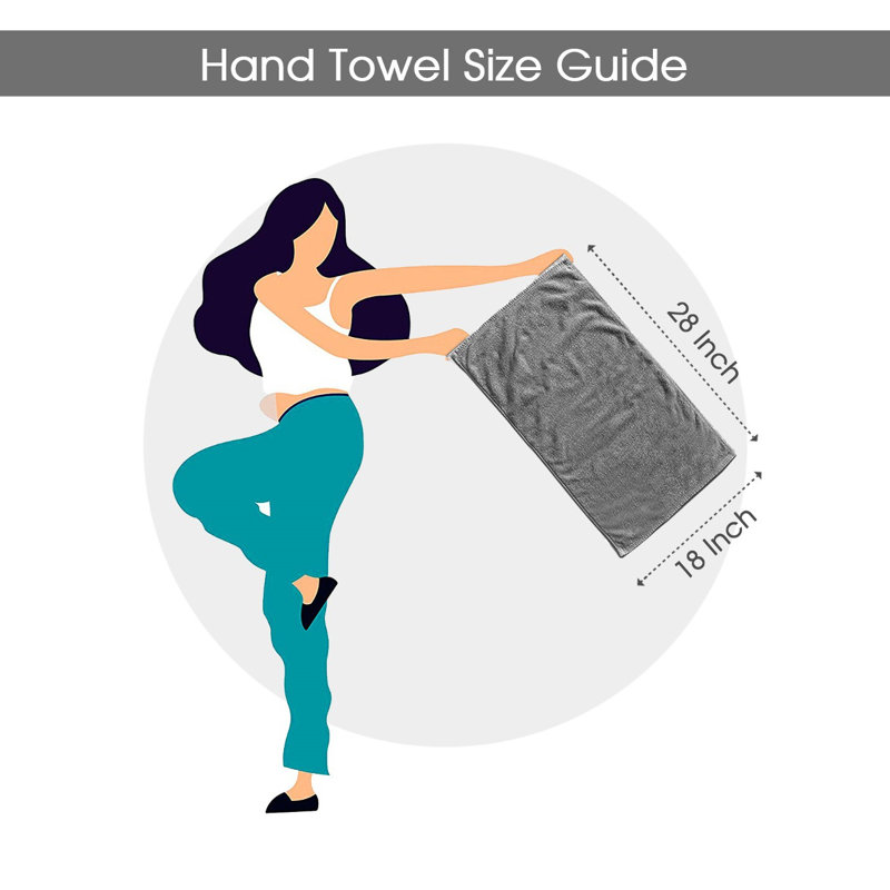 Luxurious Purple Cotton Bath Towel Set of 4