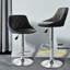 Trimont Swivel Upholstered Adjustable Height Counter Stool with Metal Frame-838282722