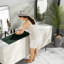 Durable 36 Inch Vanity Cabinet And Sink, Mdf Wood, Modern Bathroom Design