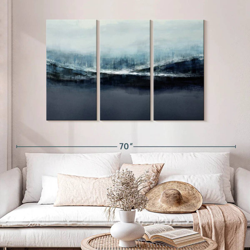 Avery Ascending Blue, 32" H x 50" W