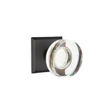 Passage (Hall & Closet) Modern & Contemporary Round Crystal Knob with Style # 6 Rose