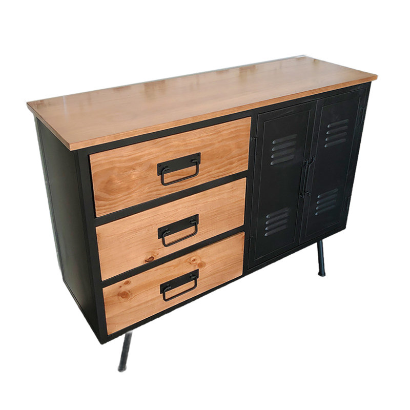 Buffet Industrial Chic, H 35,43 po x l 62,99 po x P 15,74 po