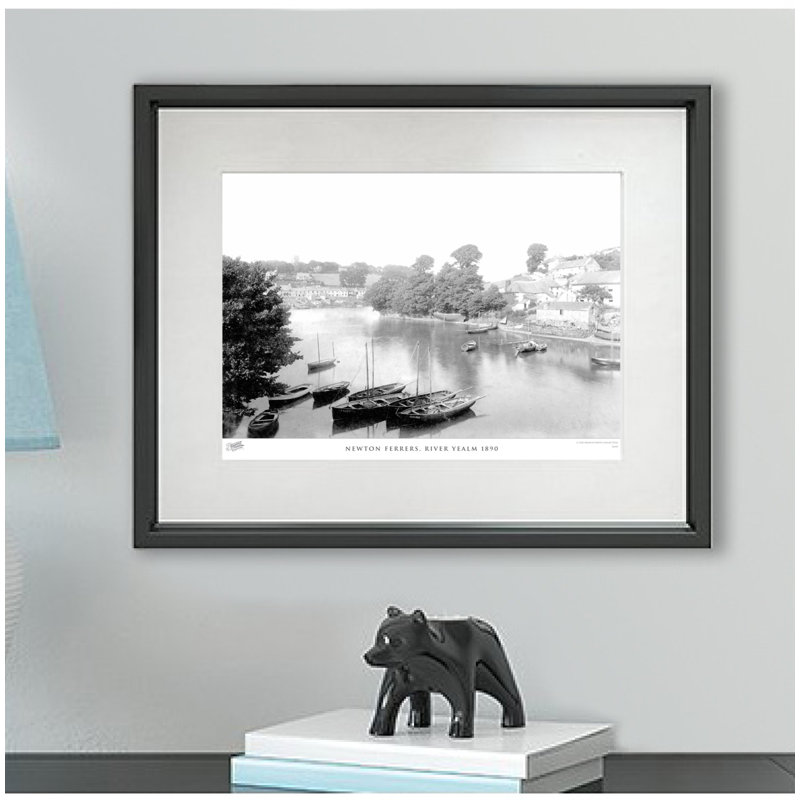 Newton Ferrers, River Yealm 1890 by Francis Frith - Single Picture Frame Print, 45cm H x 60cm W x 2.3cm D